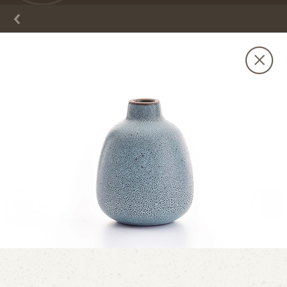 Heath Ceramics Bud Vase - Cool Lava (New in box)